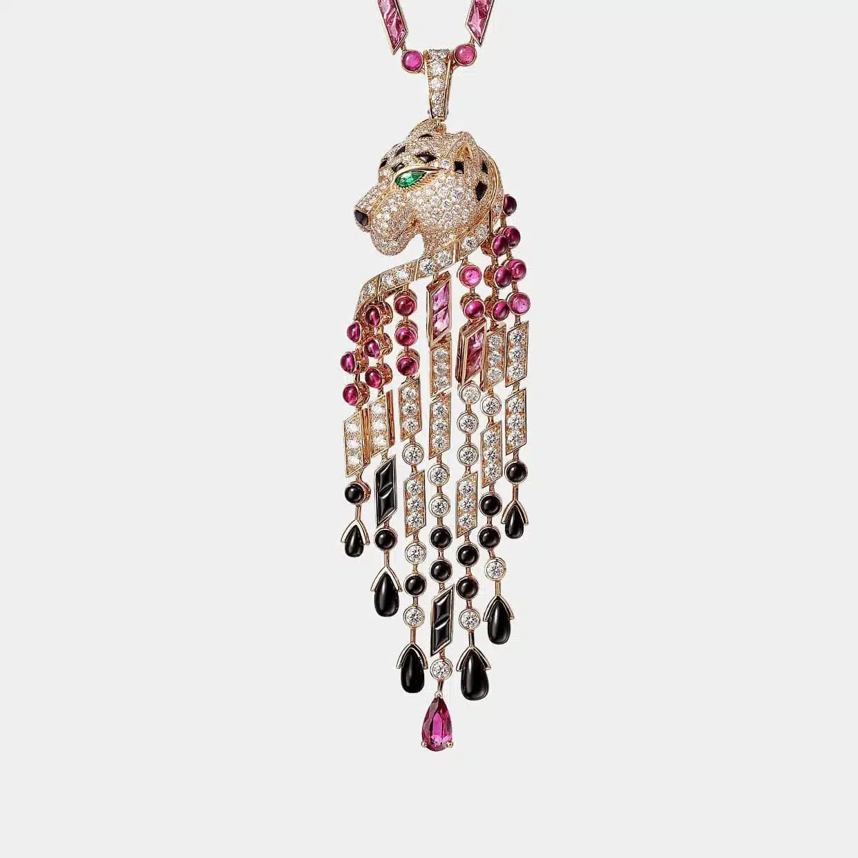 Collier Panthère Cartier en or rose, mixte — photographie du modèle, cote d’occasion GOLDMARKET