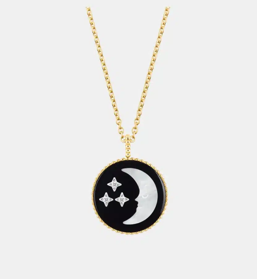 Collier Rose des Vents Dior en or, diamant 0.02 ct — photographie du modèle, cote d’occasion GOLDMARKET