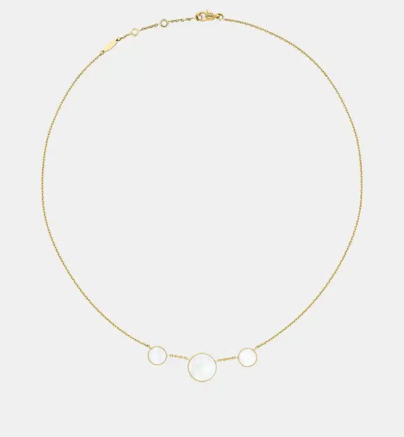 Collier Rose des Vents Dior en or jaune, perle — photographie du modèle, cote d’occasion GOLDMARKET
