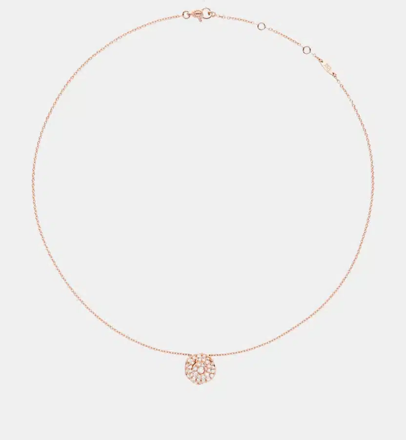 Collier Rose Dior Couture Dior en or rose, diamant 0.50 ct — photographie du modèle, cote d’occasion GOLDMARKET