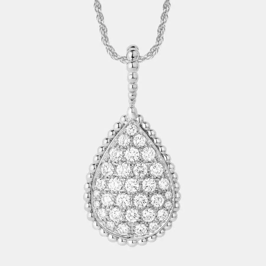 Collier Serpent Bohème Boucheron en or blanc, diamant 1.34ct s motif — photographie du modèle, cote d’occasion GOLDMARKET