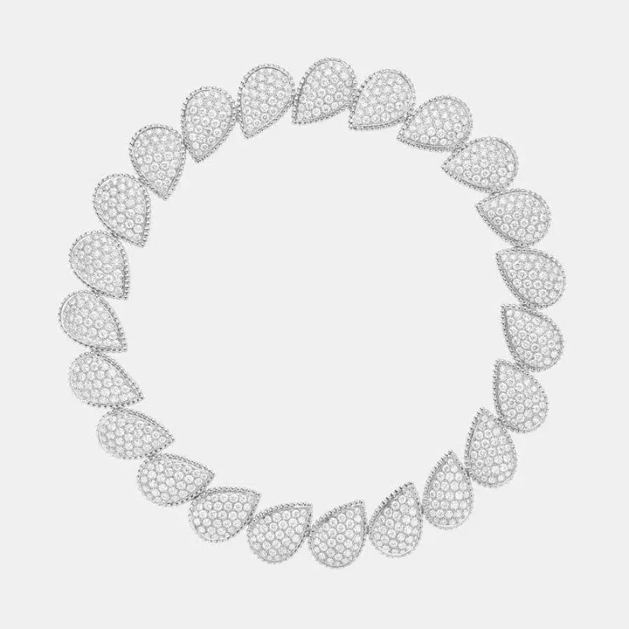 Collier Serpent Bohème Boucheron en or blanc, diamant 28.92ct, 23 motifs., exemplaire d'occasion en bon état