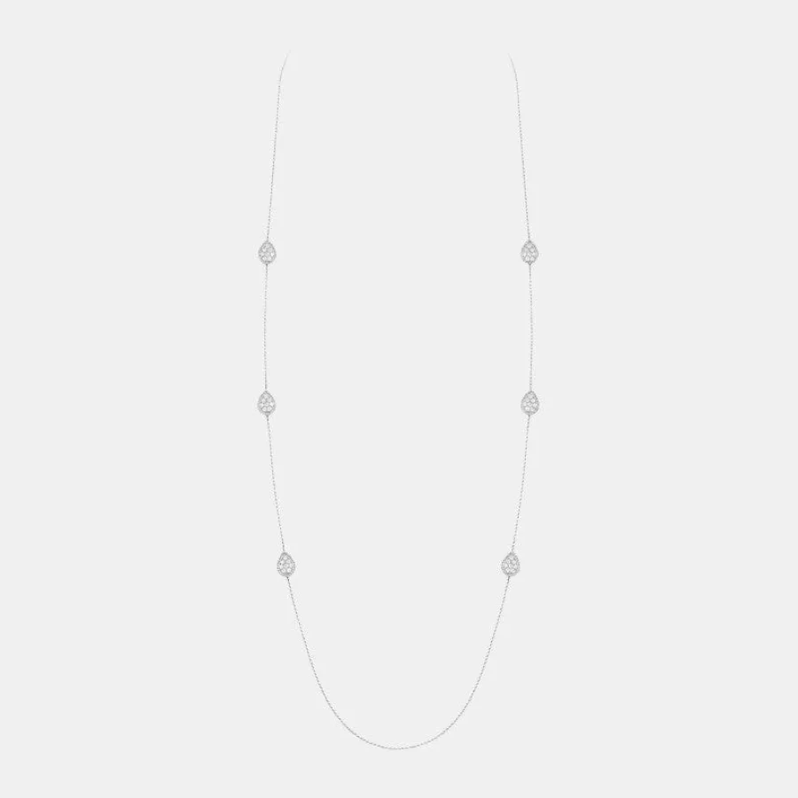Collier Serpent Bohème Boucheron en or blanc, diamant 3.67ct, 6 motifs — photographie du modèle, cote d’occasion GOLDMARKET
