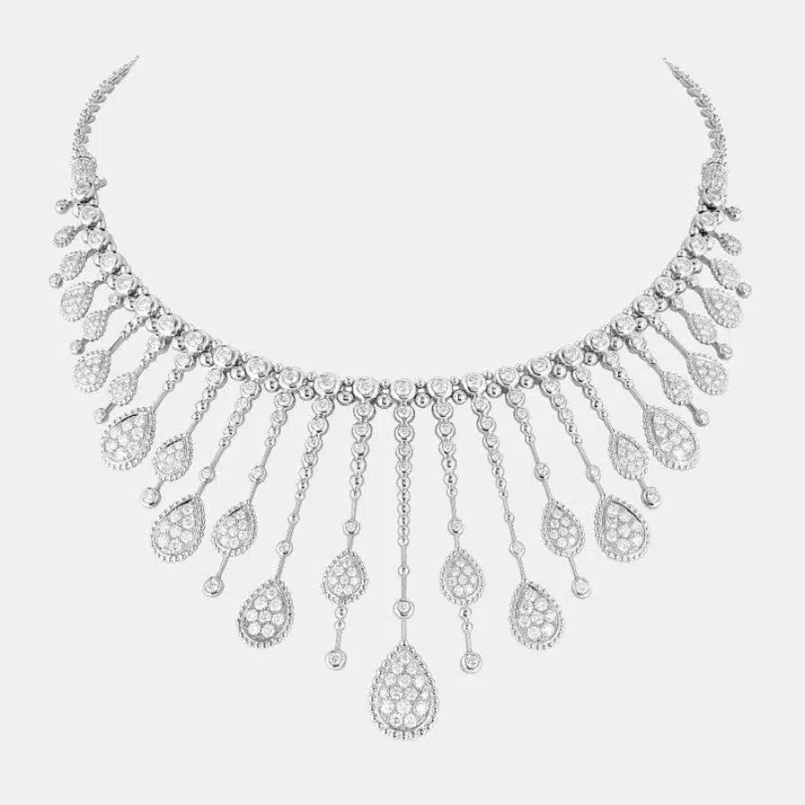 Collier Serpent Bohème Boucheron en or blanc, diamant 9.77ct — photographie du modèle, cote d’occasion GOLDMARKET