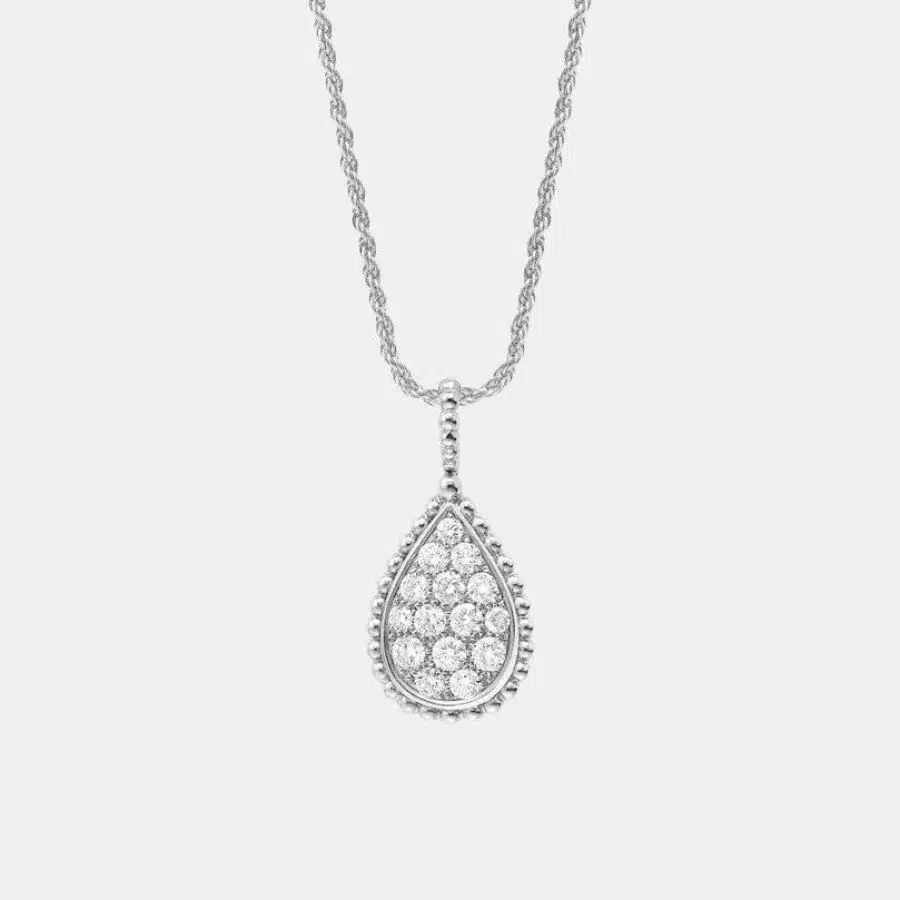 Collier Serpent Bohème Boucheron en or blanc, diamant, motif m — photographie du modèle, cote d’occasion GOLDMARKET