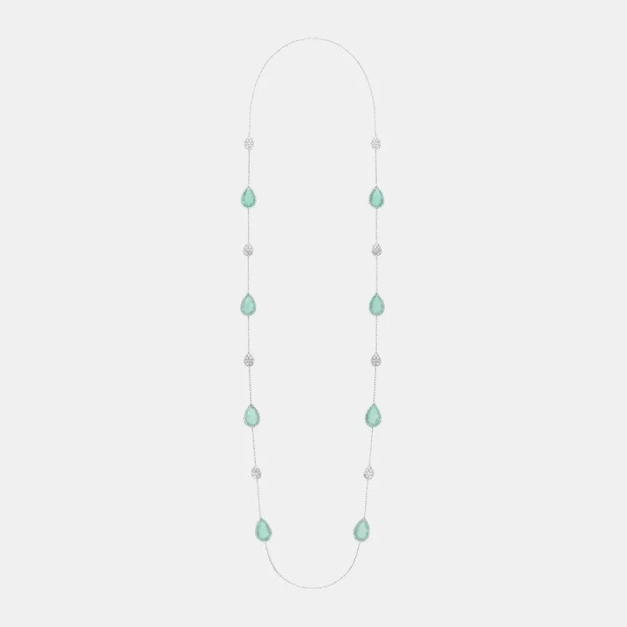 Collier Serpent Bohème Boucheron en or blanc, mixte 58.32ct, 16 motifs — photographie du modèle, cote d’occasion GOLDMARKET