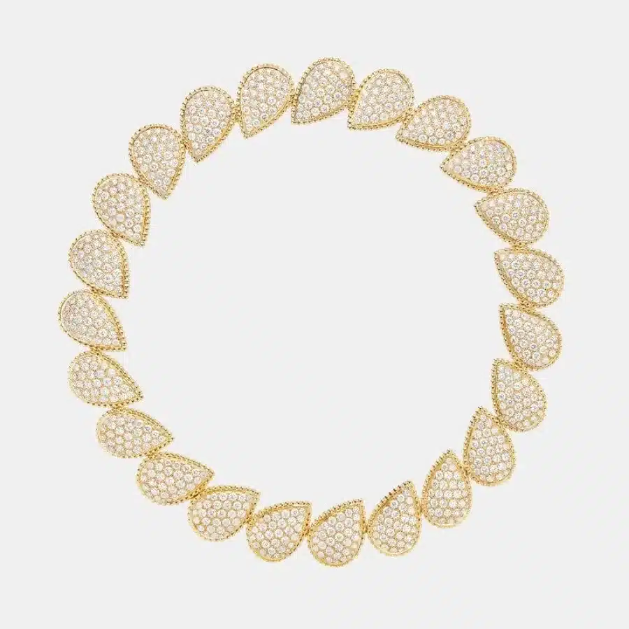 Collier Serpent Bohème Boucheron en or jaune, diamant 28.92ct, 23 motifs. — photographie du modèle, cote d’occasion GOLDMARKET