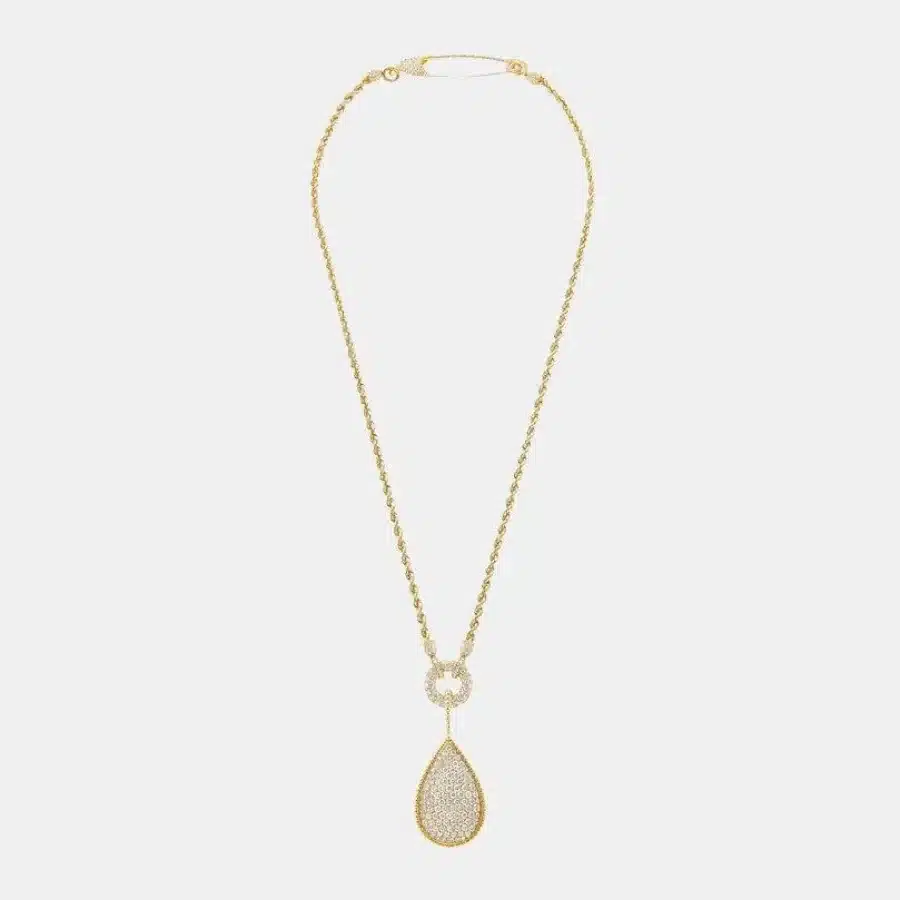 Collier Serpent Bohème Boucheron en or jaune, xxl motif diamant 13.07ct — photographie du modèle, cote d’occasion GOLDMARKET
