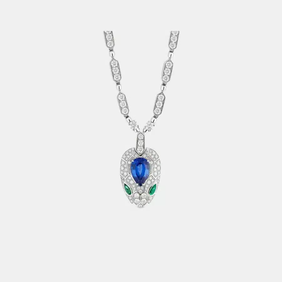 Collier Serpenti Bulgari en or blanc, mixte — photographie du modèle, cote d’occasion GOLDMARKET