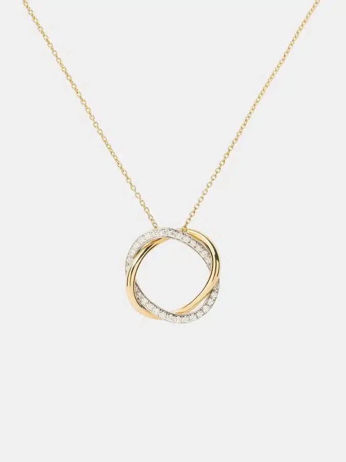 Collier Tresse Poiray en or, diamant 0.1ct — photographie du modèle, cote d’occasion GOLDMARKET