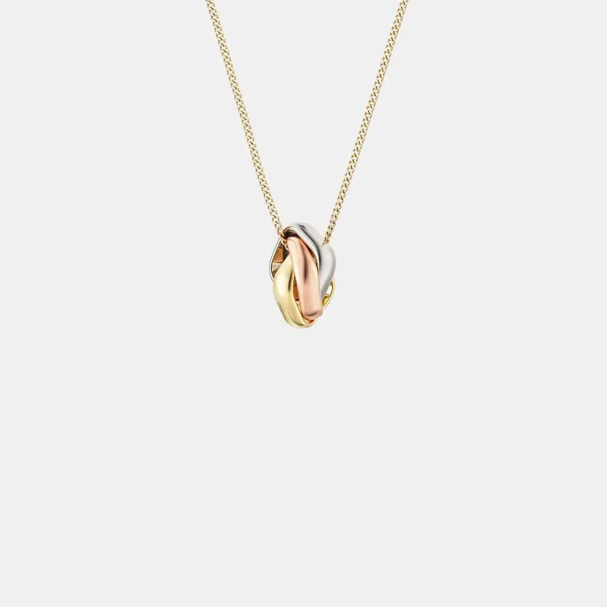 Collier Trinity Cartier en or — photographie du modèle, cote d’occasion GOLDMARKET