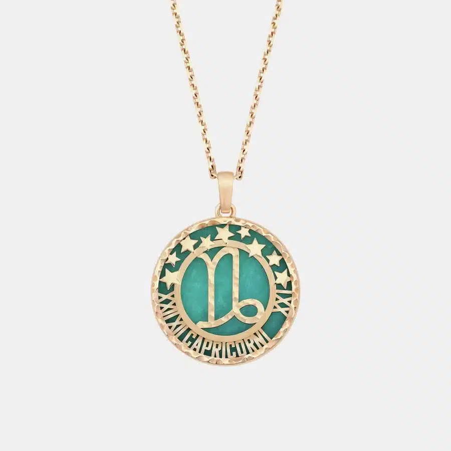 Collier Zodiaque Van Cleef & Arpels en or rose, amazonite 1ct