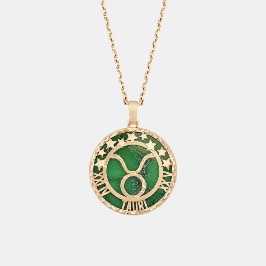 Collier Zodiaque Van Cleef & Arpels en or rose, aventurine 1ct