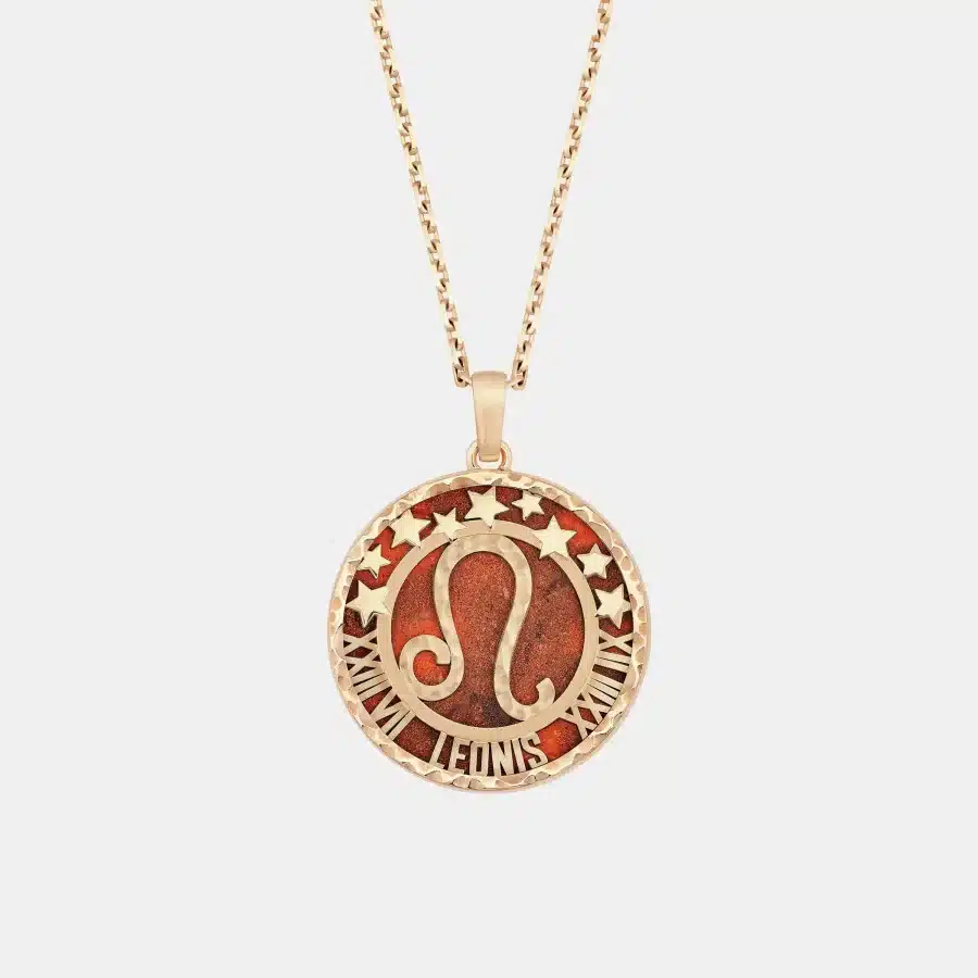 Collier Zodiaque Van Cleef & Arpels en or rose, jasper