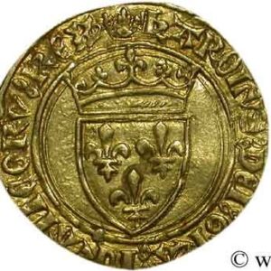 Avers ½ écu d'or à la couronne - Charles VII - 1438-1455 - France — pièce en or