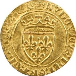 Avers ½ écu d'or à la couronne - Louis XI - 1461-1474 - France — pièce en or