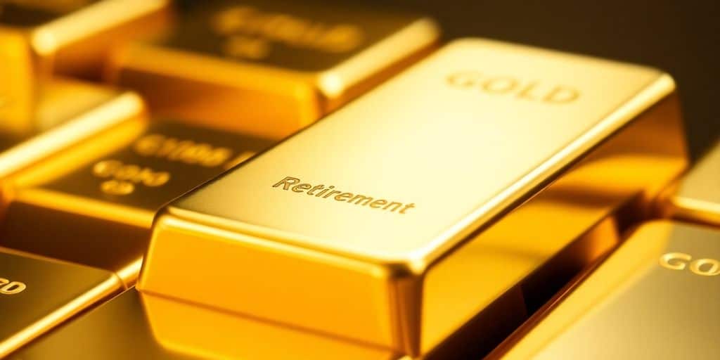 Des lingots d'or empilés brillants.