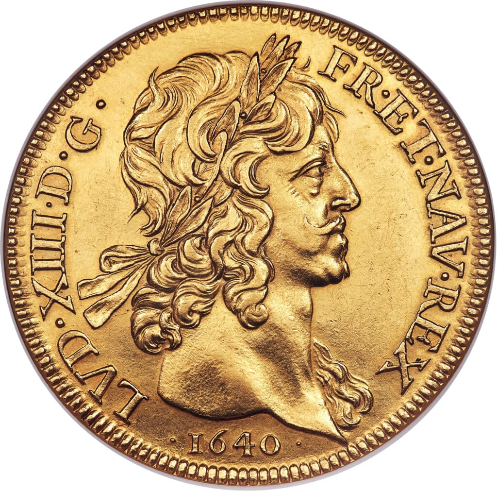 Avers Dix louis d'or au col nu - Louis XIII Essai - 1640 - France — pièce en or