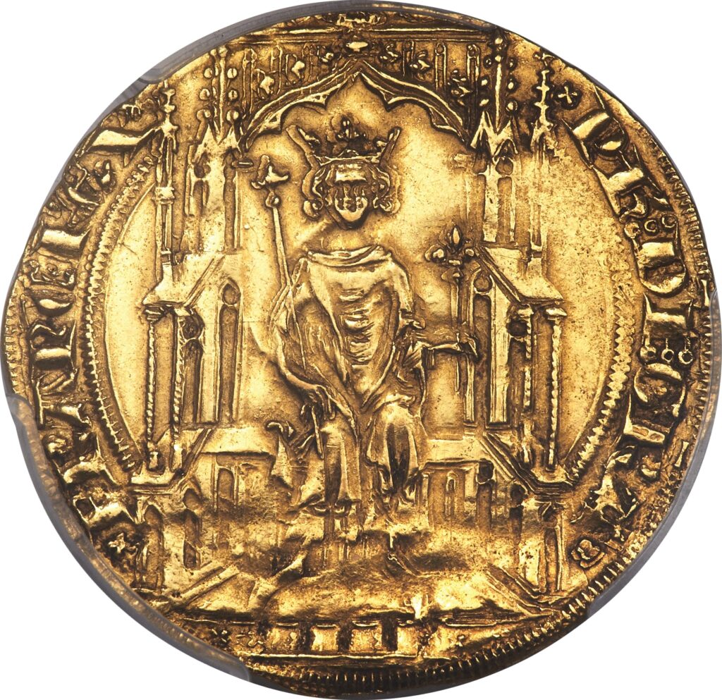 Avers Double d'or - Philippe VI - 1340 - France — pièce en or