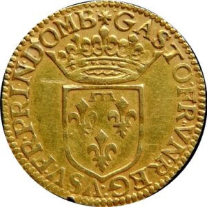 Avers Double écu d'or - Gaston d'Orléans - 1640-1642 - Principauté de Dombes
 (France - États) — pièce en or