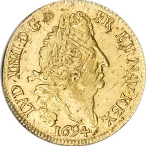 Avers Double louis d'or aux quatre L - Louis XIV - 1693-1695 - France — pièce en or