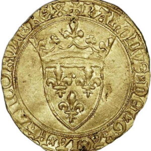 Avers Écu d'or à la couronne - Charles VII 1er type - 1423-1429 - France — pièce en or
