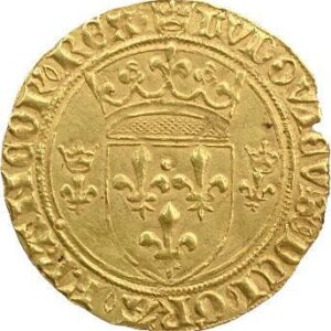 Avers Écu d'or à la couronne - Louis XI - 1461-1474 - France — pièce en or