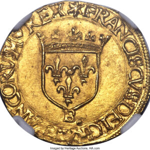 Avers Écu d'or "à la croisette" - François Ier - 1541-1547 - France — pièce en or
