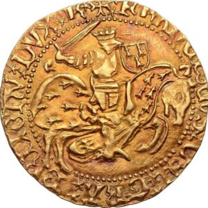 Avers Écu d'or au chevalier - François Ier - 1442-1450 - Duché de Bretagne
 (France - États) — pièce en or