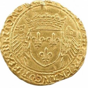 Avers Écu d'or au porc-épic de Bretagne - Louis XII 1er type - 1507 - France — pièce en or