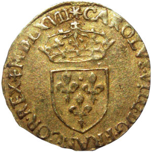 Avers Écu d'or au soleil - Charles IX 1er type - 1561-1574 - France — pièce en or