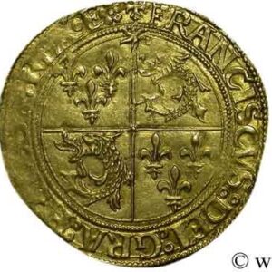 Avers Écu d'or au soleil du Dauphiné - François Ier 2e type - 1515-1528 - France — pièce en or