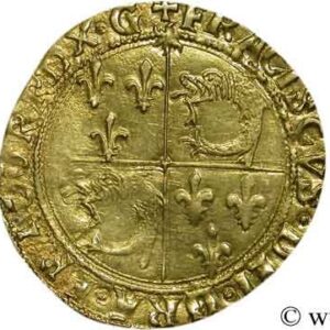 Avers Écu d'or au soleil du Dauphiné - François Ier 3e type - 1515-1528 - France — pièce en or