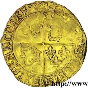 Avers Écu d'or au soleil du Dauphiné - François Ier 4e type - 1515-1528 - France — pièce en or