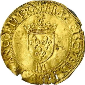 Avers Écu d'or au soleil - François Ier 12e type - 1540 - France — pièce en or