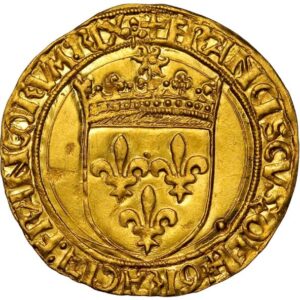Avers Écu d'or au soleil - François Ier 2e type - 1515-1519 - France — pièce en or