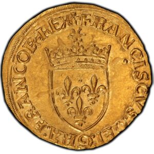 Avers Écu d'or au soleil - François Ier 5e type - 1519-1528 - France — pièce en or