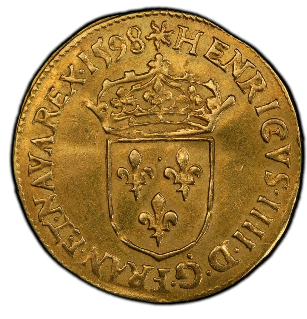 Avers Écu d'or au Soleil - Henri IV Type 2 - - France — pièce en or