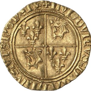 Avers Ecu d'or - Louis II - 1440-1455 - Comté de Vienne (Dauphiné)
 (France - États) — pièce en or