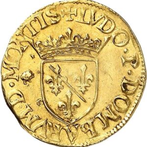 Avers Écu d'or - Louis II de Bourbon-Montpensier - 1577-1578 - Principauté de Dombes
 (France - États) — pièce en or