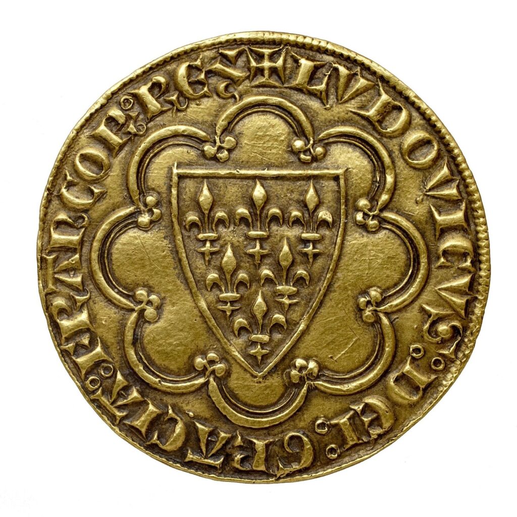 Avers Écu d'or - Louis IX - 1270 - France — pièce en or