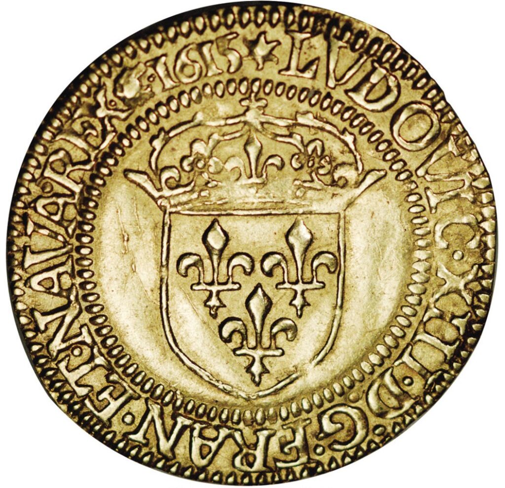 Avers Écu d'or - Louis XIII - 1615 - France — pièce en or