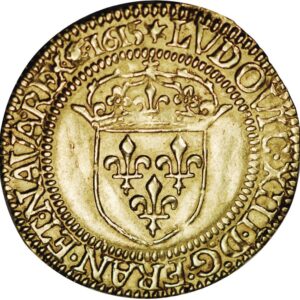 Avers Écu d'or - Louis XIII - 1615 - France — pièce en or