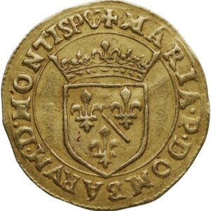 Avers Écu d'or - Marie - 1618 - Principauté de Dombes
 (France - États) — pièce en or