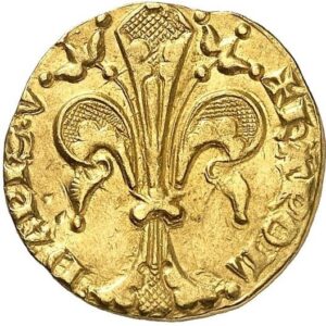 Avers Florin d'or - Charles Ier, dauphin - 1349-1364 - Comté de Vienne (Dauphiné)
 (France - États) — pièce en or