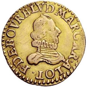 Avers Florin d'or - François et Louise-Marguerite - - Principauté de Château-Regnault
 (France - États) — pièce en or