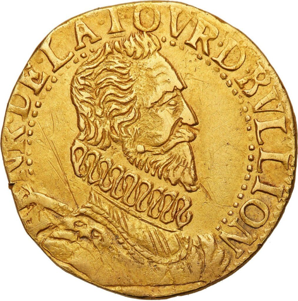 Avers Florin d'or - Henri de la Tour d'Auvergne - - Principauté de Sedan
 (France - États) — pièce en or