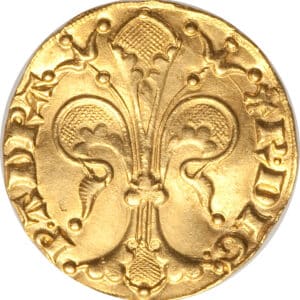 Avers Florin d'or - Raymond V - 1340-1393 - Principauté d'Orange
 (France - États) — pièce en or