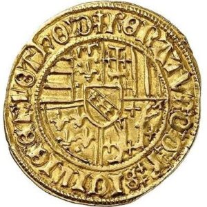 Avers Florin d'or - René II - 1473-1508 - Duché de Lorraine
 (France - États) — pièce en or