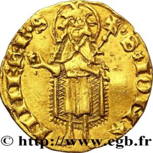 Avers Florin - Etienne II de la Garde - 1351-1361 - Archevêché d'Arles
 (France - États) — pièce en or
